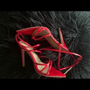 Red Patent Ego Official Pump